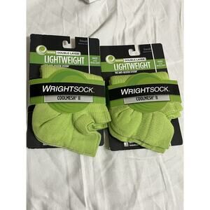 X2 Wrightsock Green Coolmesh II Low One Socks Mens Size S L62930